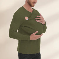 Thumbnail for Kangaroo Pocket Shirt – Komfortabel og praktisk – T-shirt-bæresele til mænd