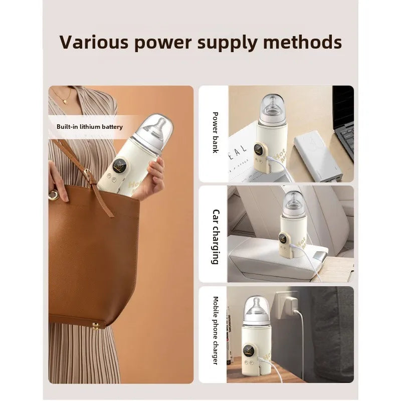 SmartBottle - Altid varm og klar - Trådløs genopladelig mælkevarmer