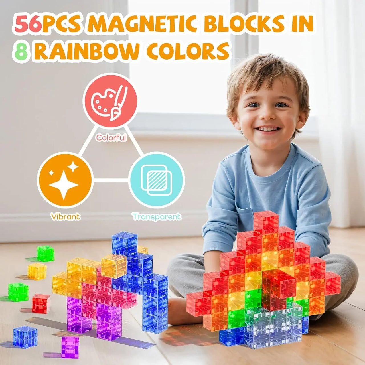Magic Cubes - Fantasi & sjov - Magnetiske byggeklodser