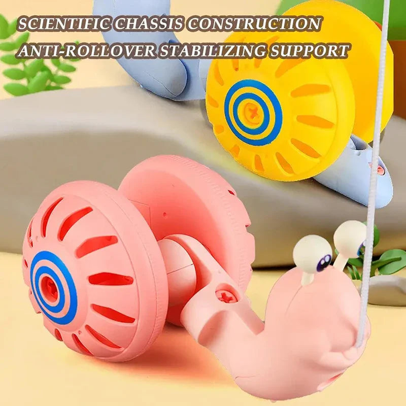 Snail Toy™ - Snegl på farten - Legetøj med gå-snor
