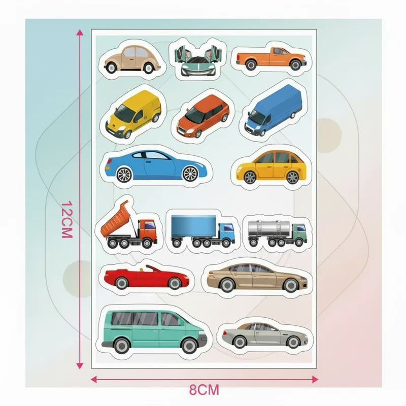 KidoTape – Farverig og praktisk – Trafikvej-klistermærkesæt