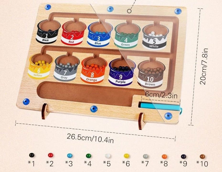 Woods™ - Labyrint-eventyr med magneter - Magnetisk sorteringstavle