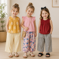Thumbnail for Sleeveless Tops & Pants – Zacht & Stijlvol – Kinder Kleding Zomer Set