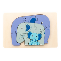 Thumbnail for Animal Puzzle™ – Opdag og lær – Tegneserie-puslespil i træ