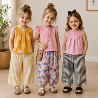 Thumbnail for Sleeveless Tops & Pants – Zacht & Stijlvol – Kinder Kleding Zomer Set
