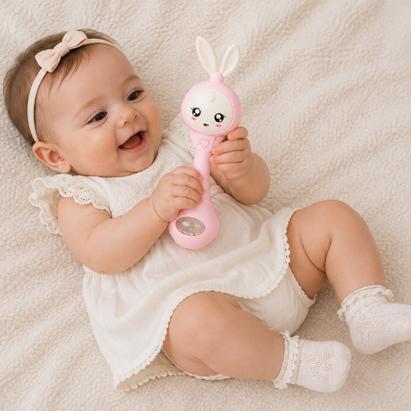 Fun Animal Rattle – Munter & lærerig – Rangle til babyer