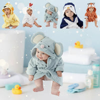 Thumbnail for CozyNest – Blød og absorberende – Badekåbe med dyremotiv