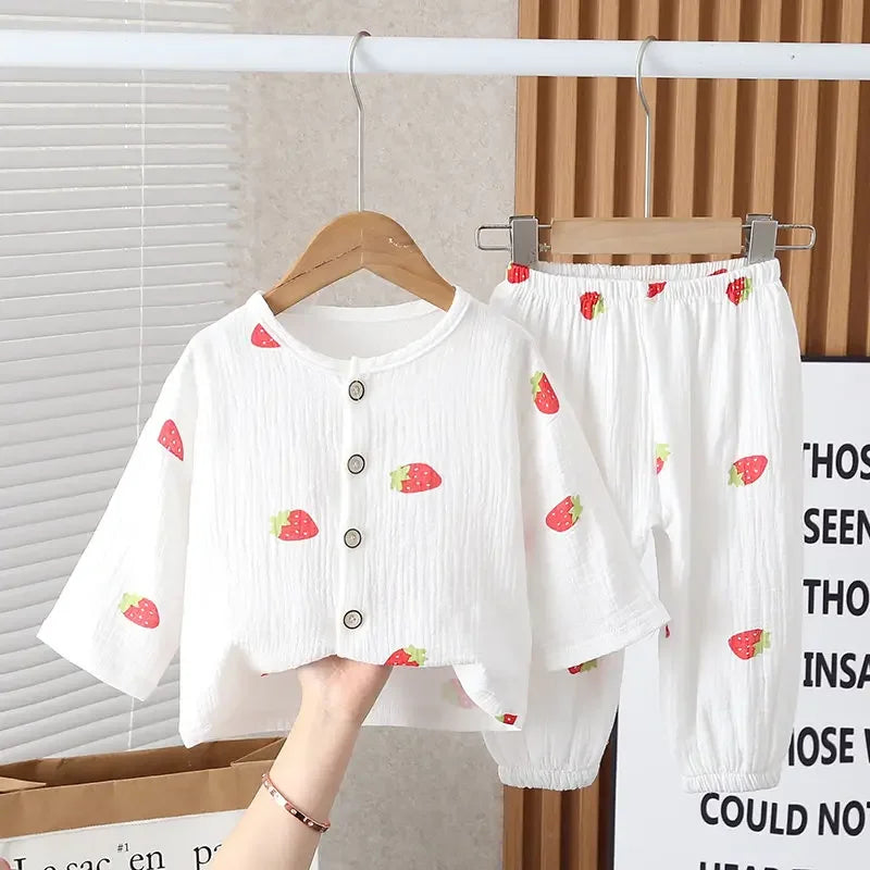 Mini Fashion™ - Luftigt Materiale - Tøjsæt i Hør