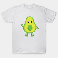 Thumbnail for Mini Fashion™ - Match Med Familien -  Avocado T-shirts Hvid