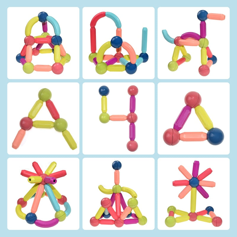 Magnet toys™ - Udvikling af kreativitet - Magnetiske pinde