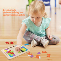 Thumbnail for Woods™ - Brain teaser for børn - Montessori Tetris puslespil