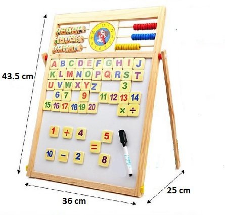 Woods™ - Lær at tælle og skrive - Multifunktionel magnetisk tavle