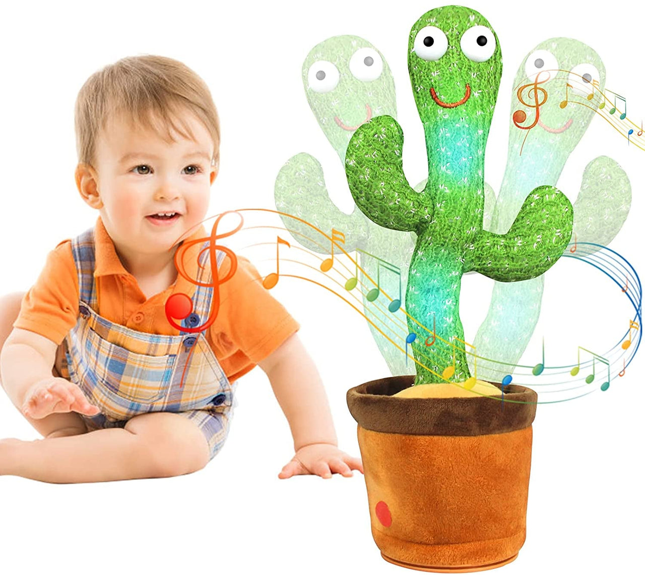 Happy Cactus™ - Reagerer på lyd - Den dansende kaktus