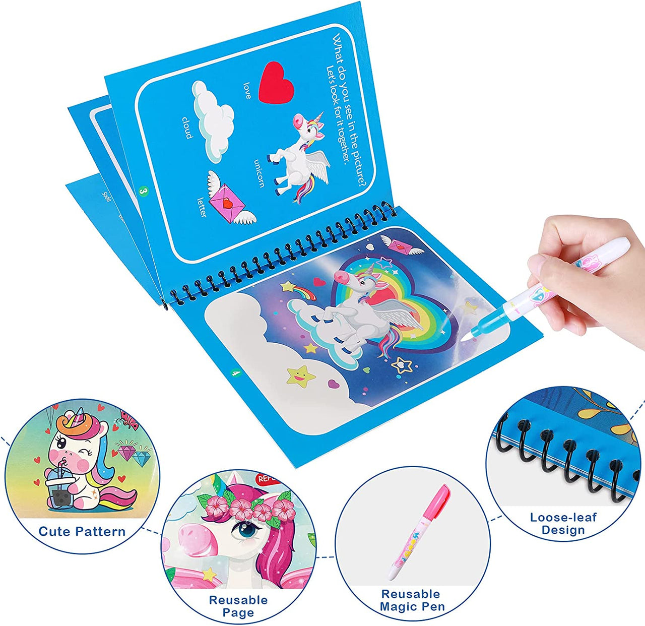Magic Water Book™ - Trylle tegningen frem - Malebog