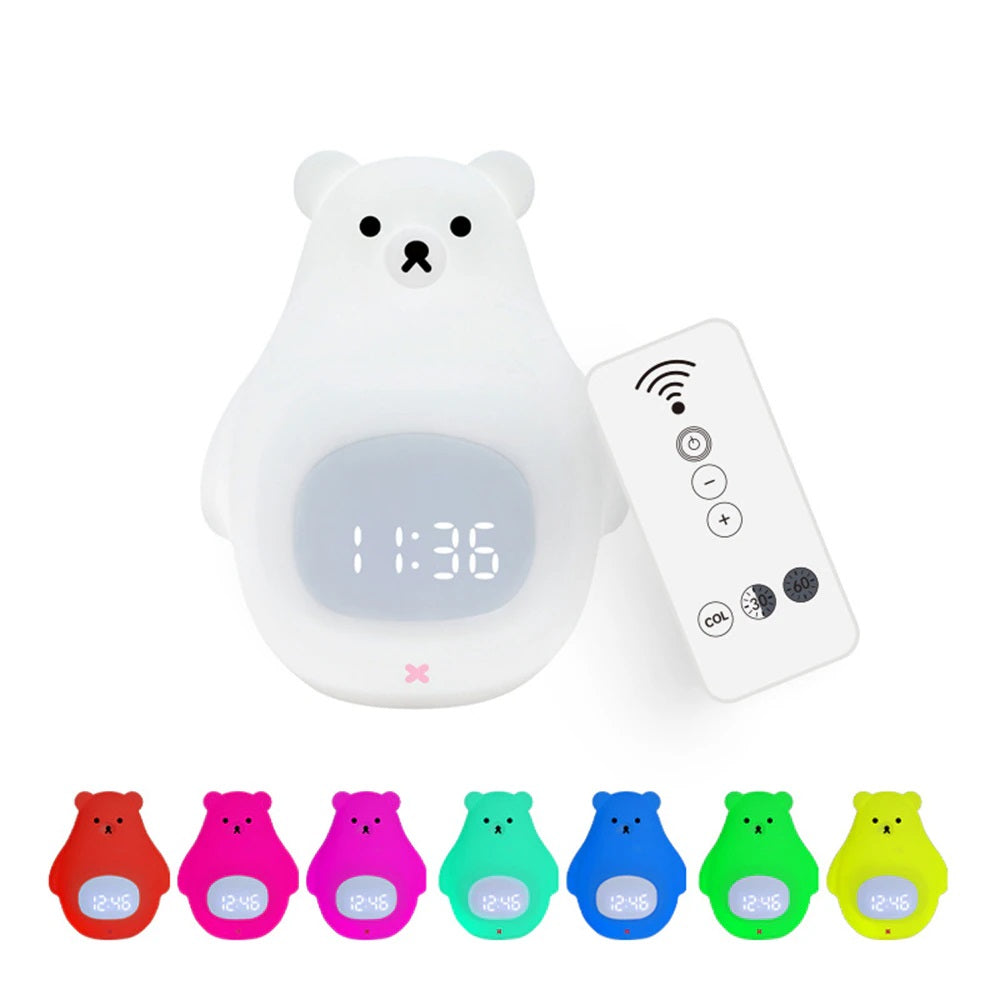 Bear Alarm™ - Søvntræner for børn - Vækkeur med natlys