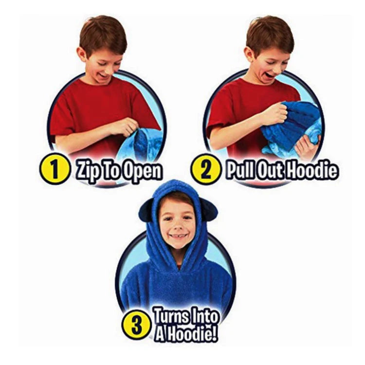 CuddleHoodie™ - Hættetrøje og kram i ét! - Varm og multifunktionel